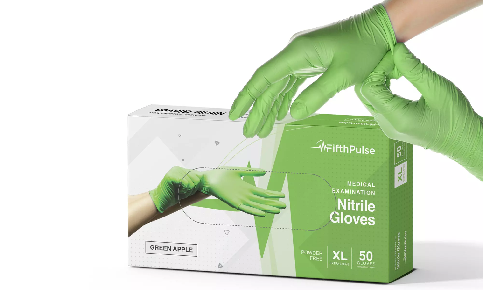 Fifth Pulse Nitrile Exam Latex Free and Powder Free Gloves - Box of 50