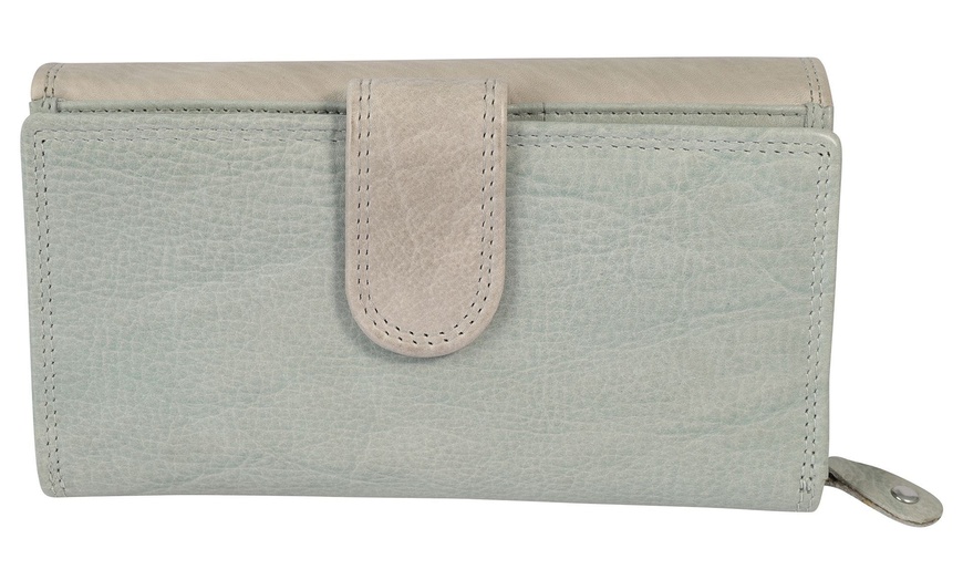 Image 56: Cartera de piel genuina para mujer Leonardo Verrelli