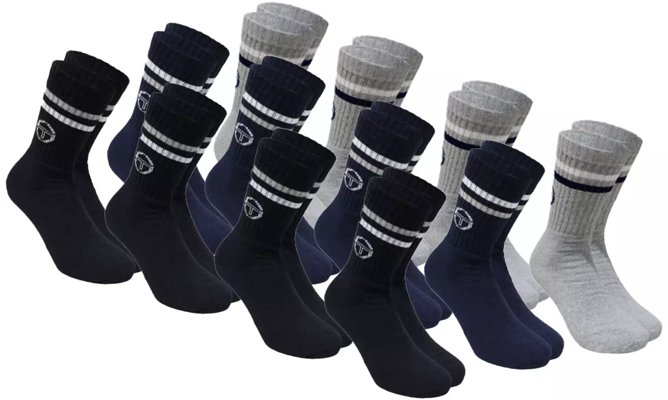 6er- oder 12er-Pack Sergio Tacchini Sport- und Freizeit-Socken