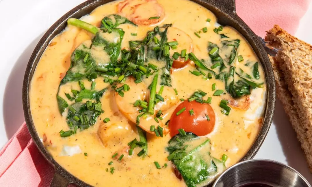 Indulge in Family Breakfast, Shrimp, Grits, or Food & Drink Credit