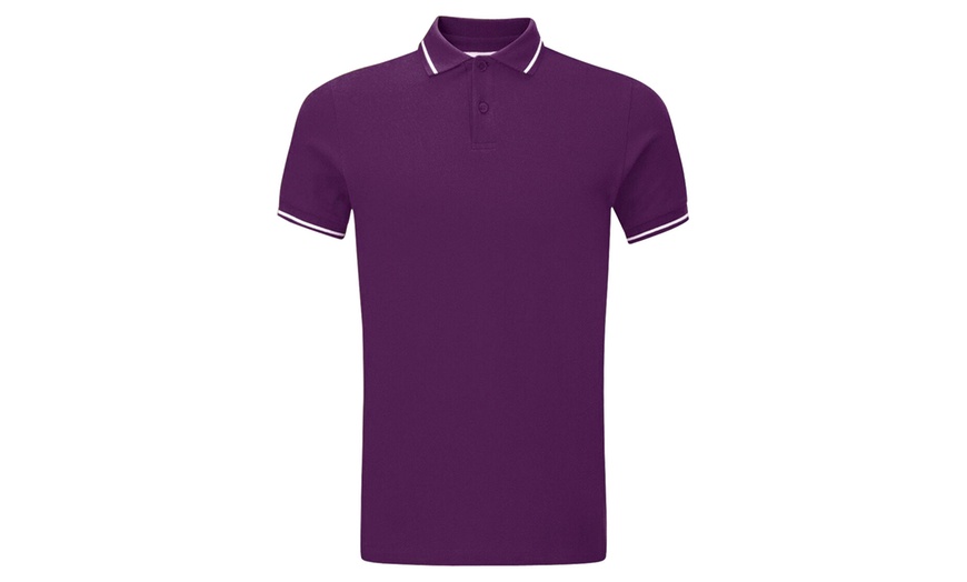 Image 9: Men's Collared Polo T-Shirt
