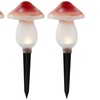 Image 9: Set of Three or Six Warm White Solar Mushroom Outdoor Garden Lights 