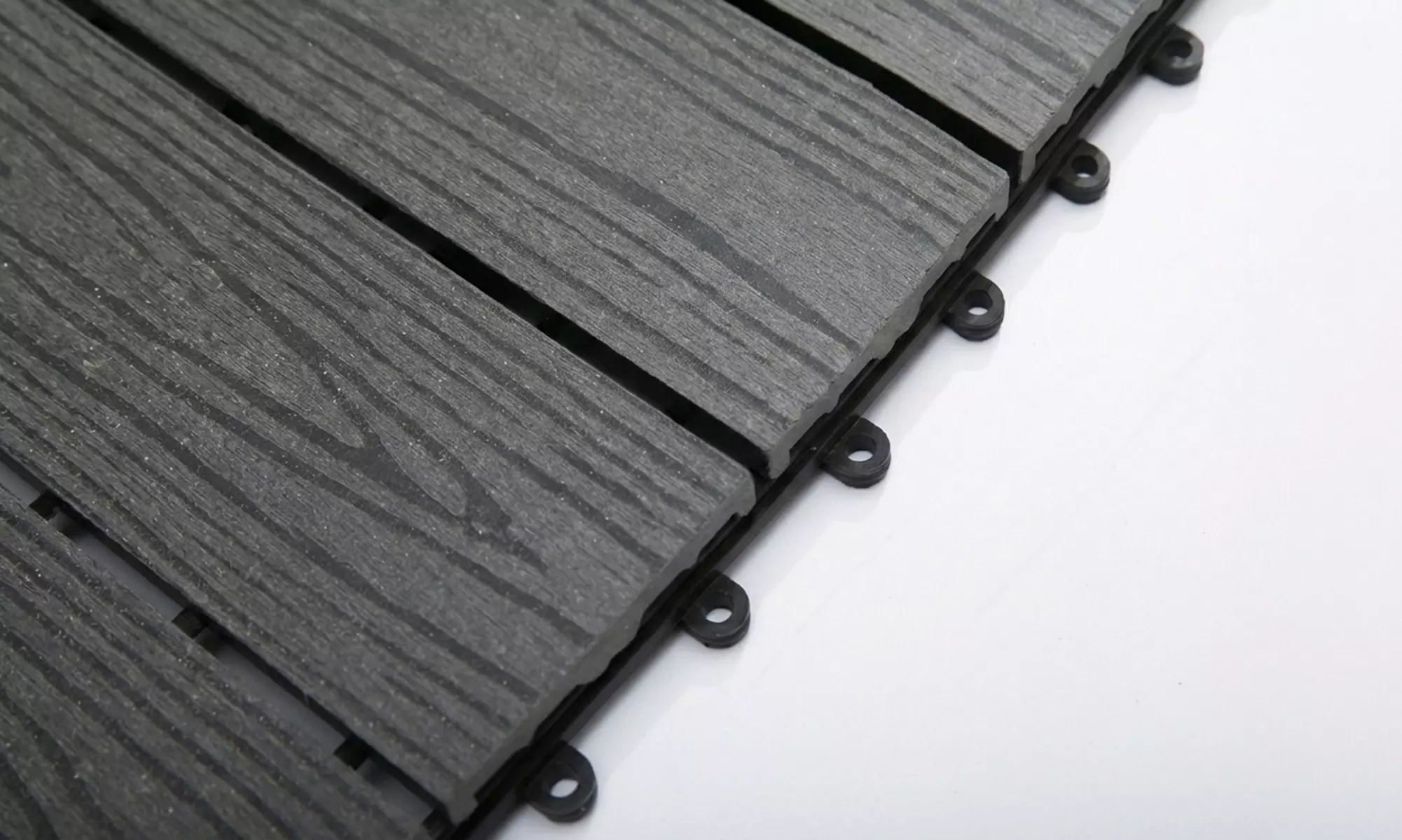 Outsunny Composite Interlocking Deck Tiles