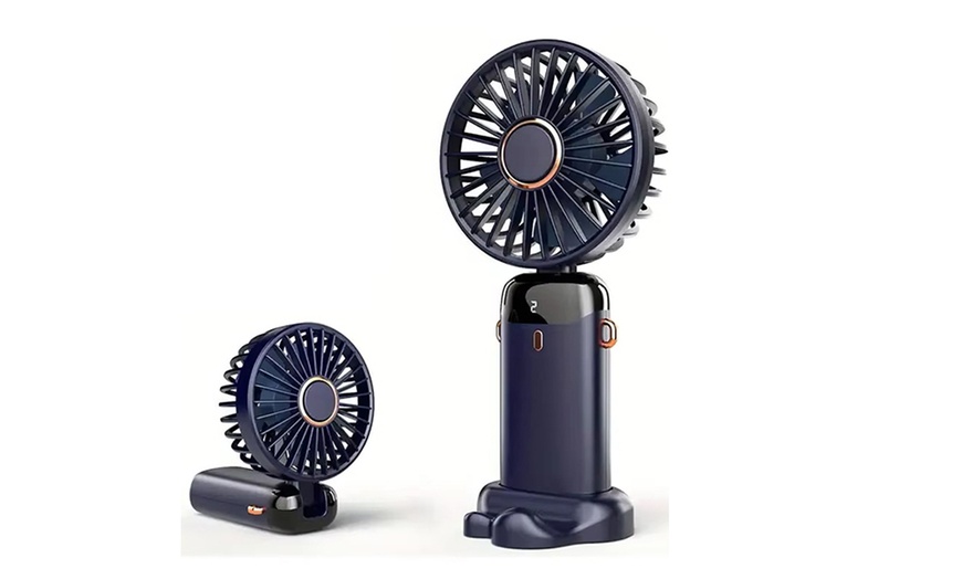 Image 5: One or Two Portable USB Handheld Fans with Five Speed Settings