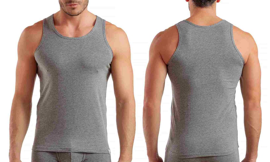 Image 19: Pack di 6 t-shirt o canotte da uomo Enrico Coveri