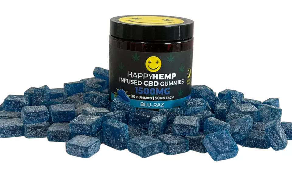 Happy Hemp Infused CBD Gummies for Sleep - Broad Spectrum CBD Gummies