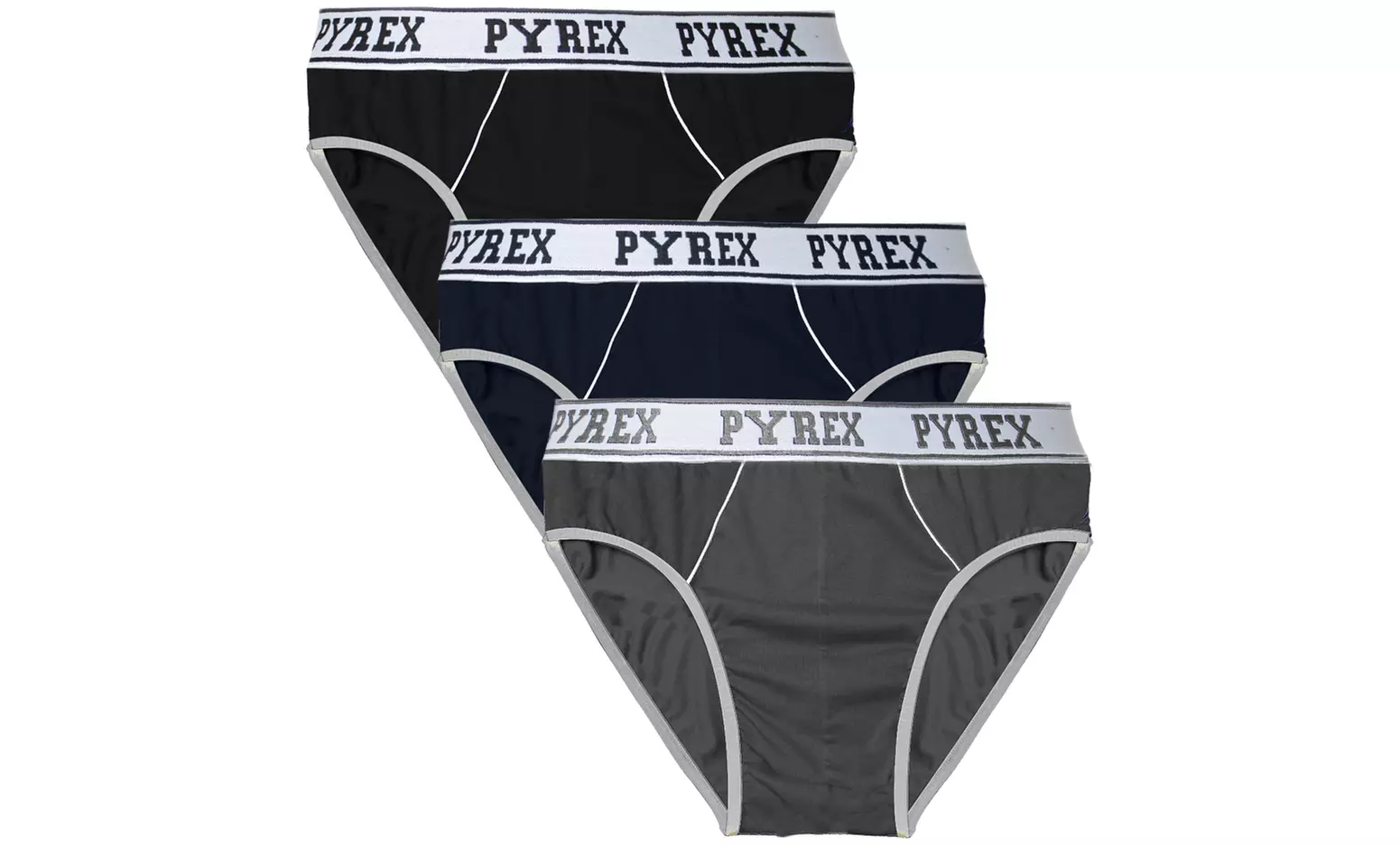 3er- oder 6er-Pack Pyrex Slips oder Boxershorts für Herren