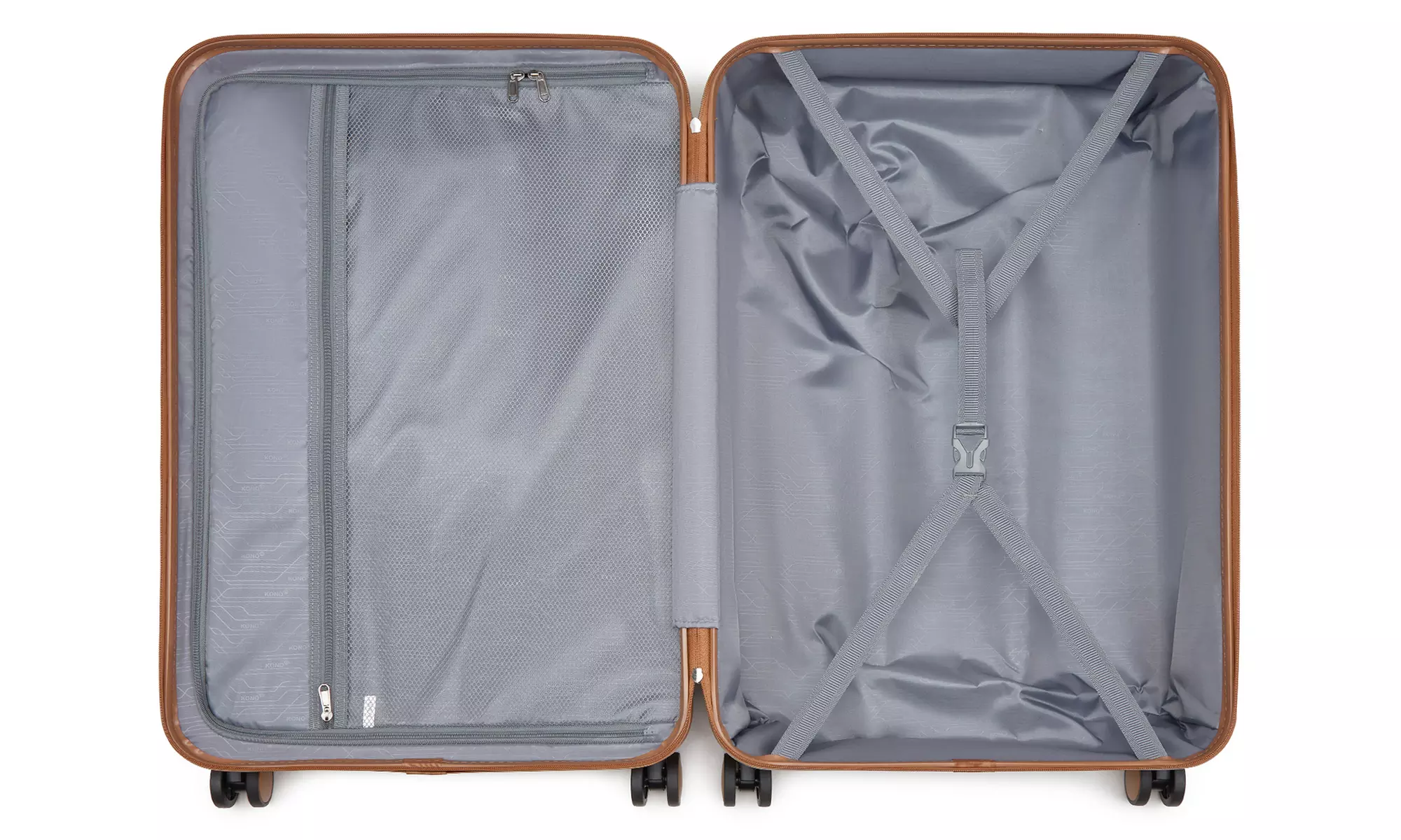 Ideal For Family Travel: KONO 1 or 3-Piece PC Luggage