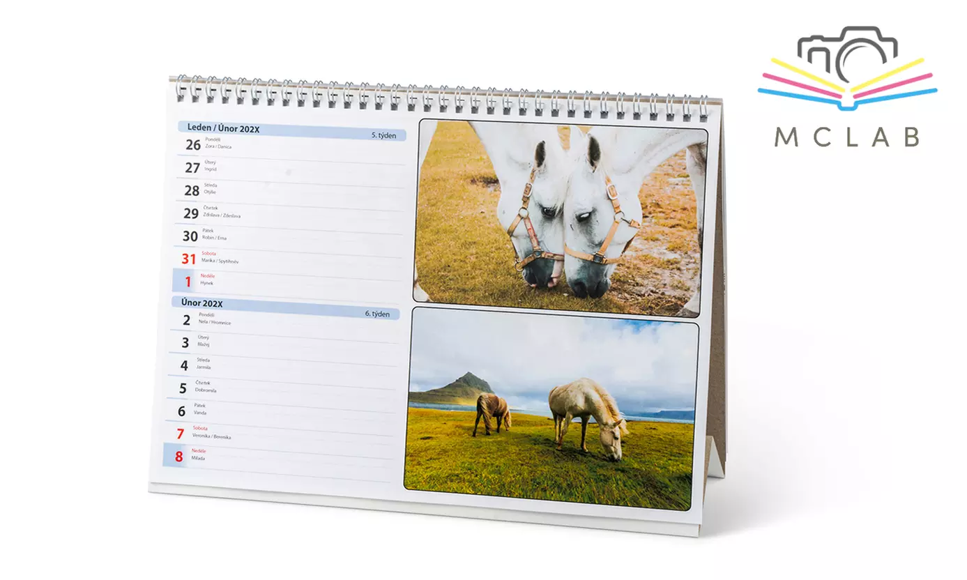 Personalisierbarer Wandkalender A4, Wandkalender A3 oder Tischkalender