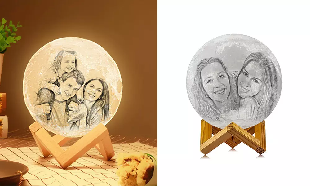 85% Off Personalized Moon Lamp from Justyling
