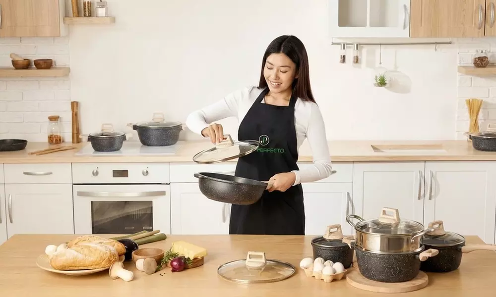 Batterie de cuisine 15 pièces en granit "Just perfecto"