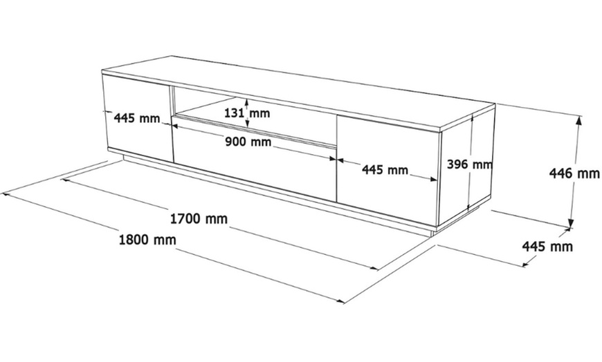 Image 9: Meuble TV "Roat" 180 cm de Kocoon
