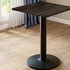 Image 3: Cafe Table with Metal Base