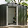 Image 1: Large Metal Garden Tool Storage Shed in 6 Styles