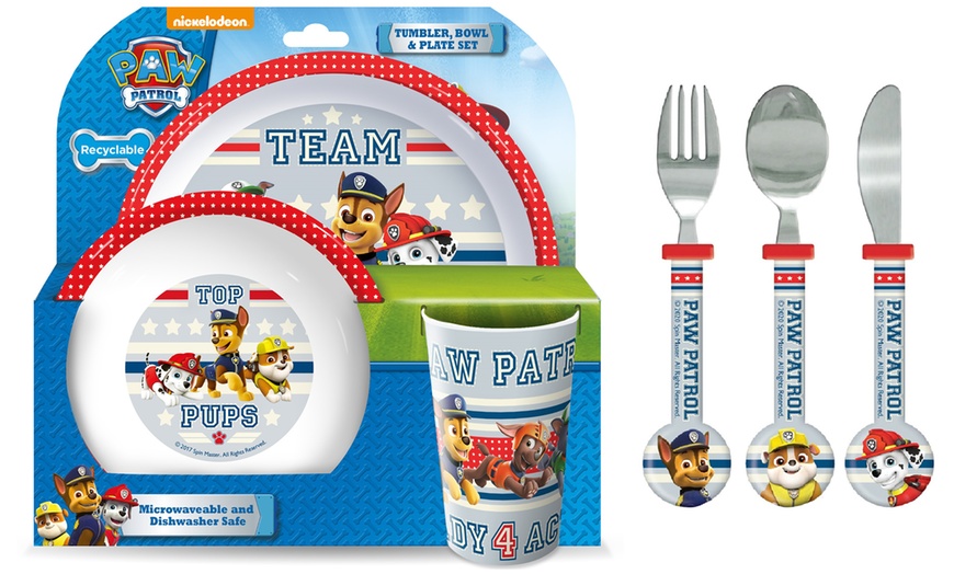 Image 5: Six-Piece Paw Patrol Dining and Cutlery Set for Kids