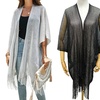 Image 1: Kimono Open Front Beach Cover-Up