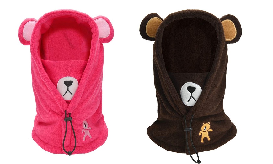 Image 10: Kids' Hooded Bear Snood