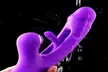 7 Speeds Flapping Rabbit Vibrator G Spot Clitoral Suction Climax Dildo Sex Toy - Second Medium