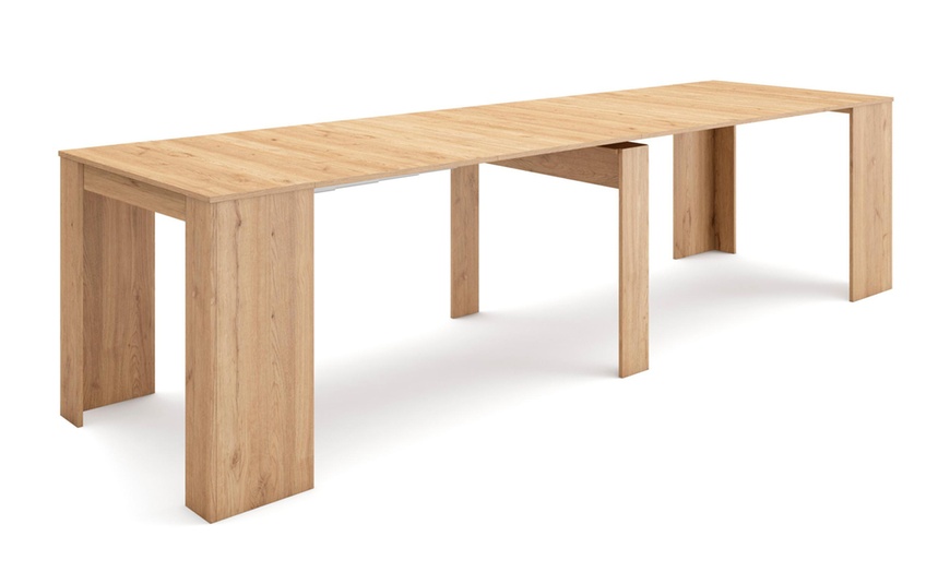 Image 29: Extendable Console Table for 6 people or up to 14 people