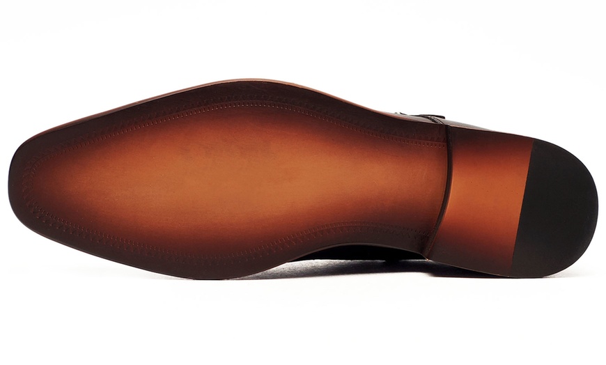 Image 5: Oaktrak Monk Strap Men's Leather Shoes