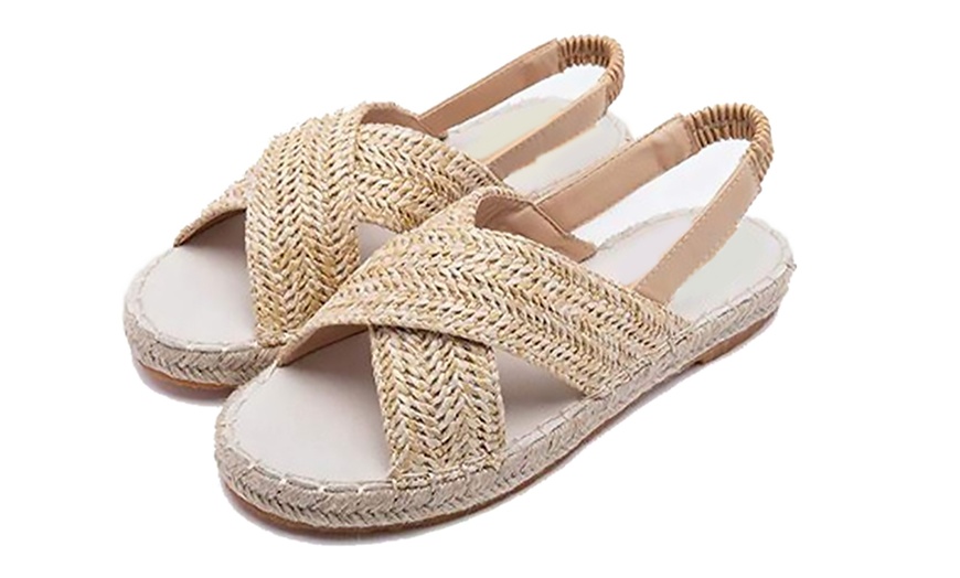 Image 5: Straw Hemp Rope Sandals