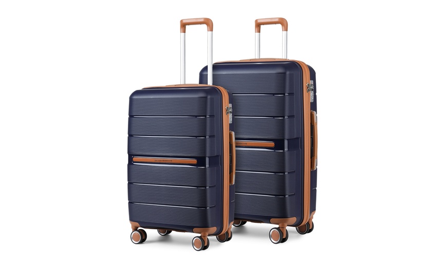 Image 13: 24- and 28-Inch Suitcases with a Backpack Luggage Set