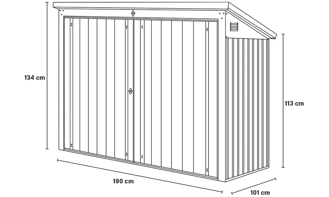Multifunctionele mülltonnenbox BASURA