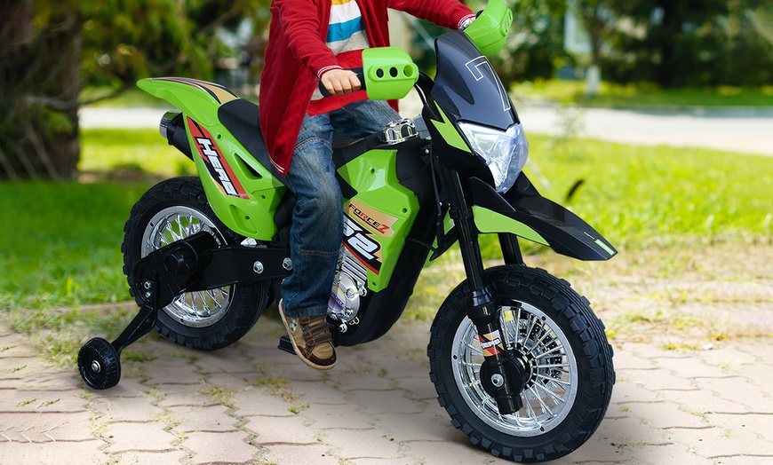 Image 6: HomCom Kids' Motorbike Ride-On Toy