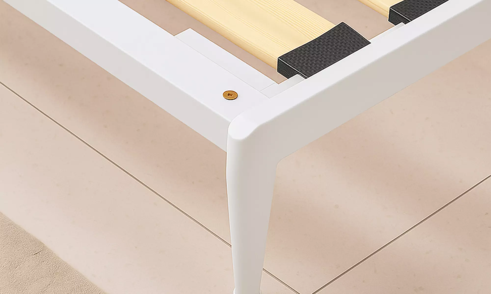 Metallbett im Industriestil - Loft-Kollektion