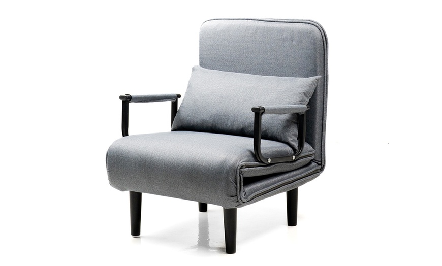 Image 4: InnovaGoods 4-in-1 wandelbarer Schlafsessel Softfa