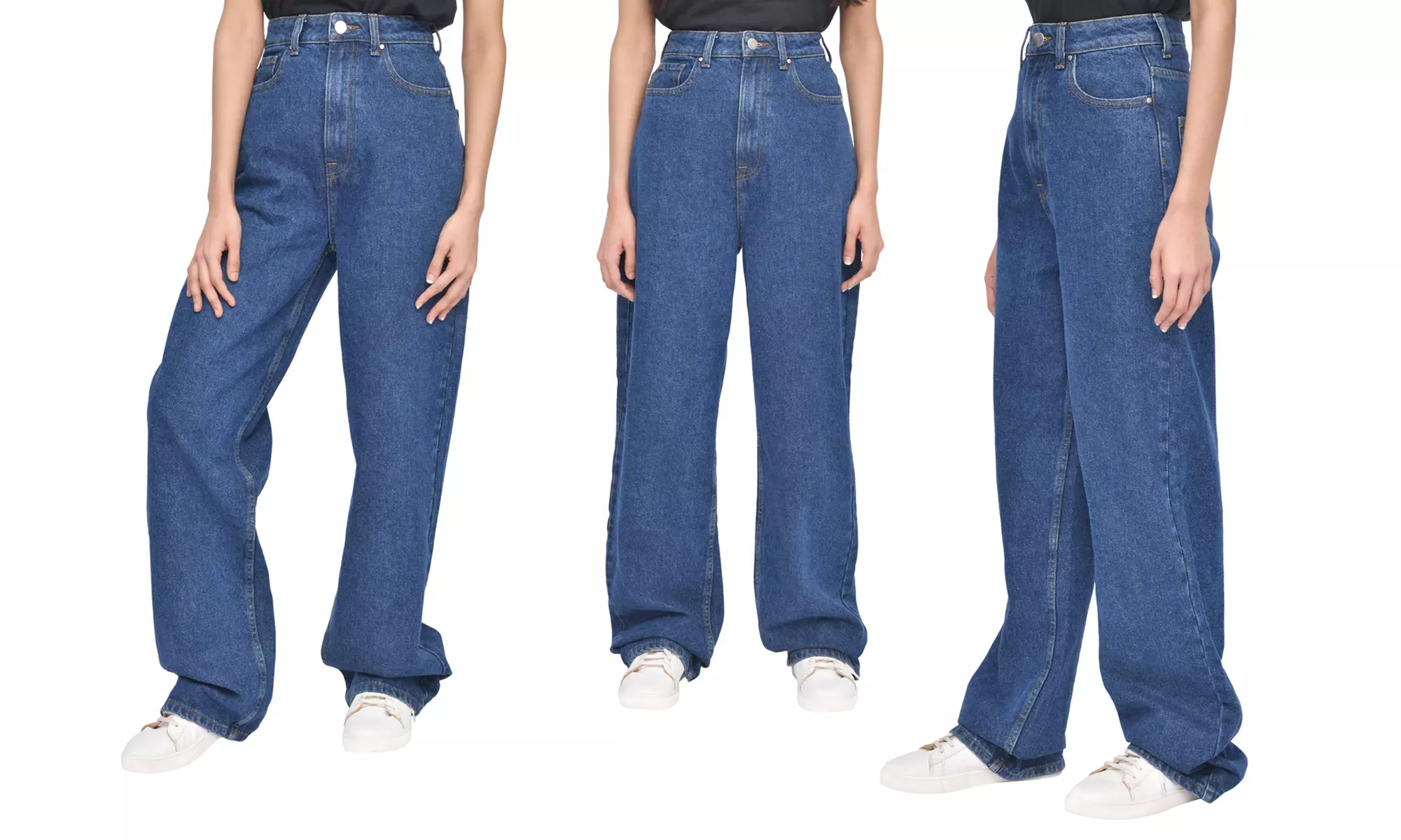 Women’s Wide Leg High Waisted Denim Jeans