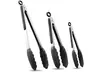 iMounTEK Stainless Steel Locking Tongs Set with Silicone Tips for BBQ & Kitchen - Second Medium