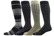 Dr. Motion Men's Graduated Support Knee-High Compression Socks (4 Pairs) - Second Medium