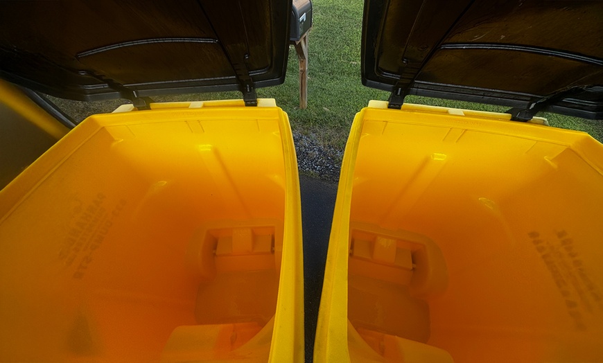 Image 3: Experience On-location Curbside Trash Can Pressure Washing Service