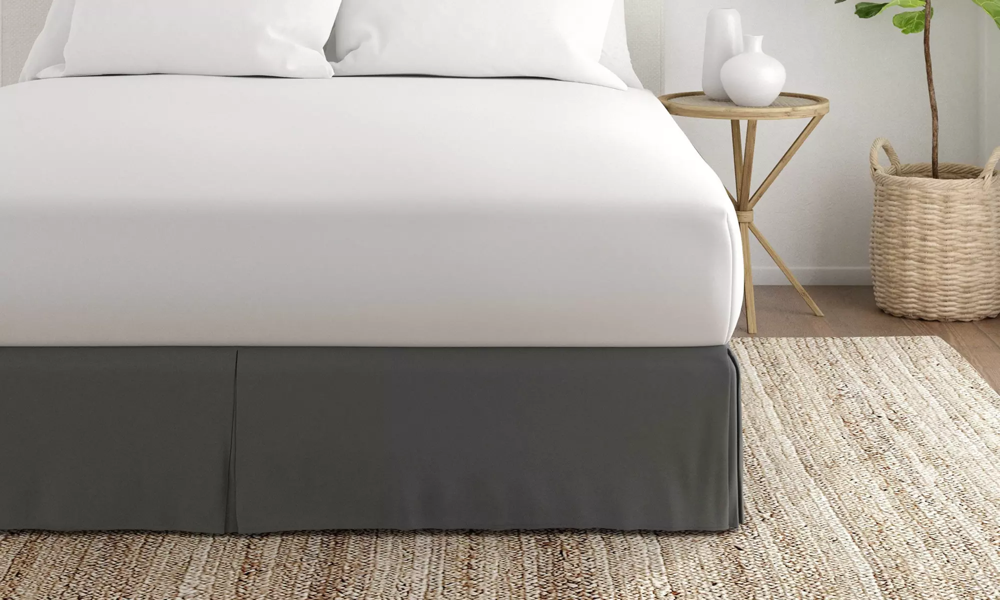 Merit Linens Premium Pleated Dust Ruffle Bed Skirt in 13 Colors