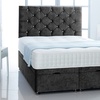 Image 2: Naples Velvet Ottoman Divan Bed 