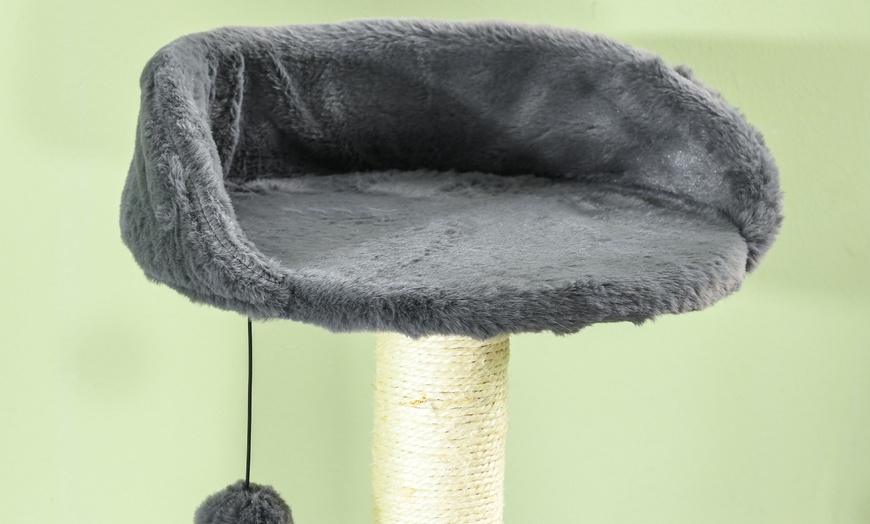 Image 3: PawHut 177cm Cat Tree, Multilevel with Scratching Posts and Houses