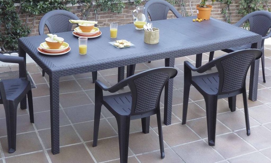 Image 3: Table d'extérieur extensible