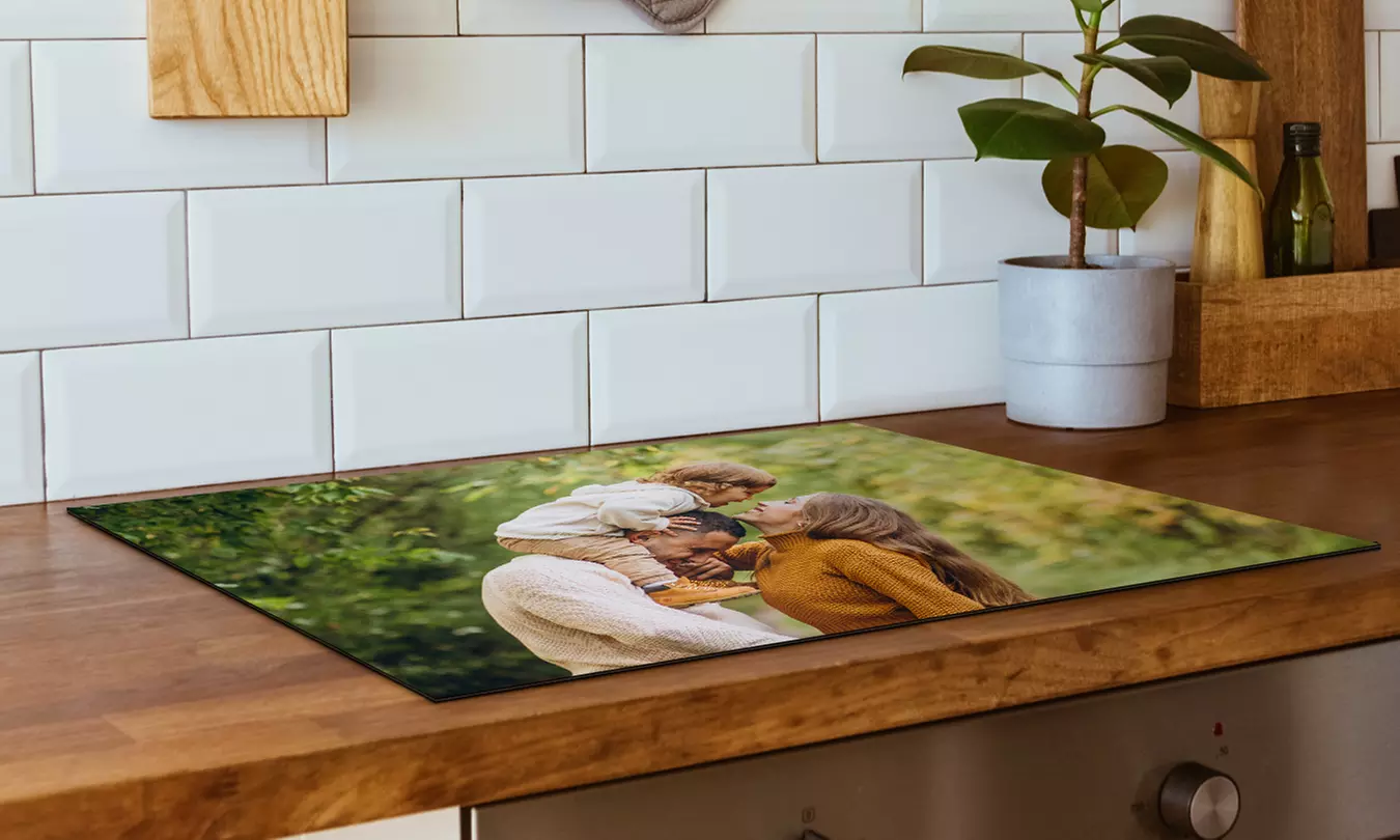 Personalisierbare Induktionskochfeld-Abdeckung in Größe nach Wahl