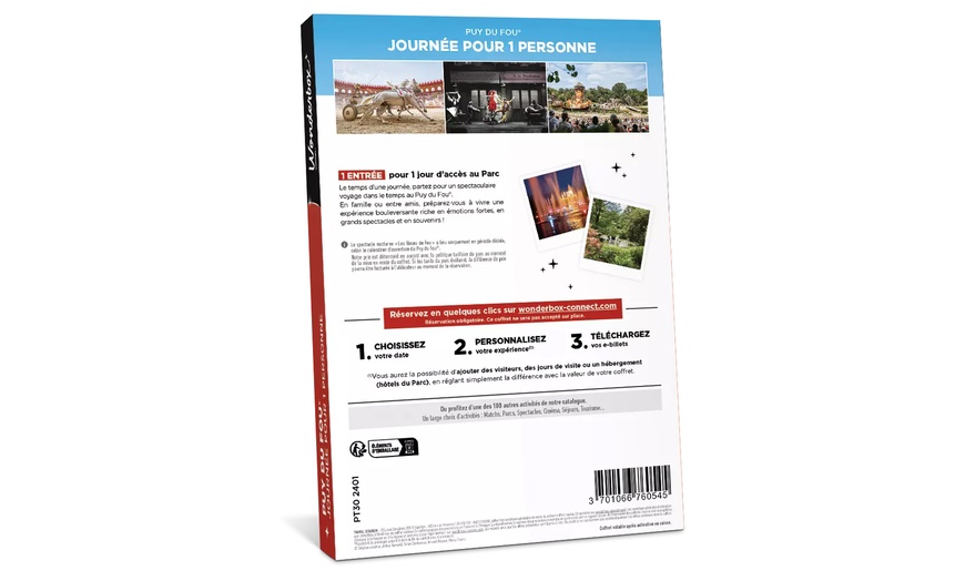 Image 2: 1, 2, ou 3 journées au Puy du Fou avec Wonderbox Connect