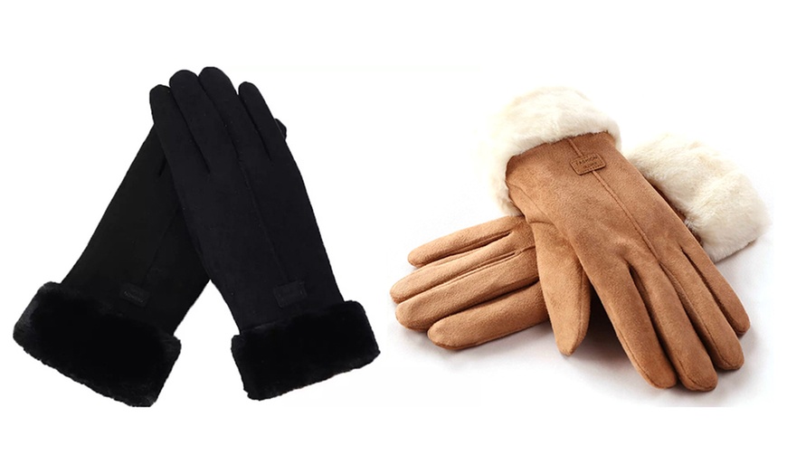 Image 7: Gants en Sherpa tactiles