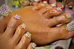 Holiday Freestyle Nails, Freestyle Regular Designs, Full Set Gel/ Shellac, Acrylic Toes ( Up to 55% Off ) - Second Medium