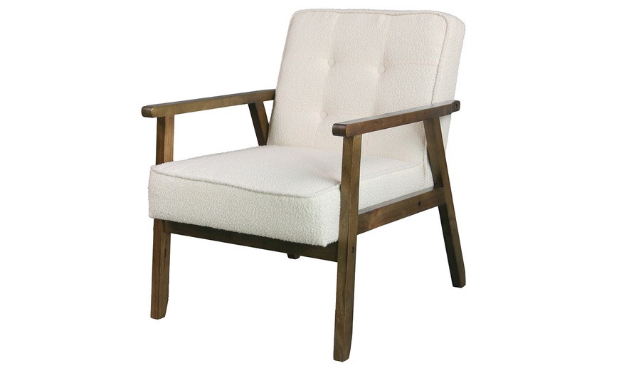 Image 5: Sillón con acolchado suave o de rizo y patas de madera, de Doosense