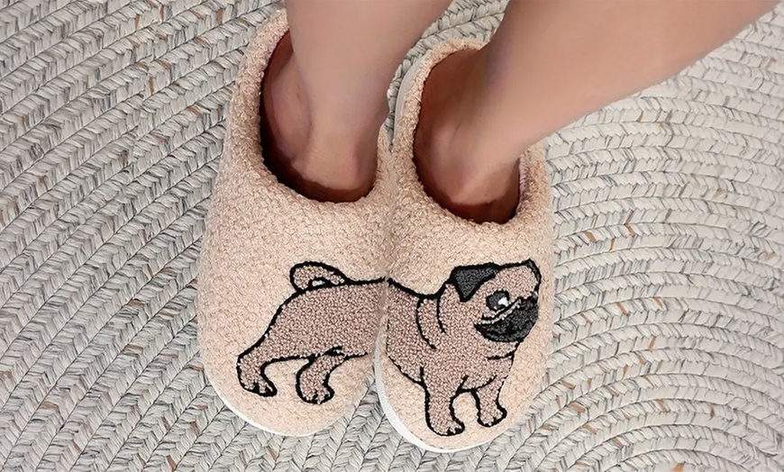 Image 20: Pet-Themed Holiday Slippers