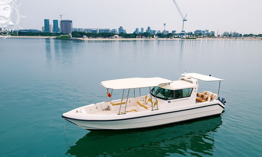 Image 2: Dive into 36 Ft Luxury Yacht Up to 10 People For Up to Three-Hour