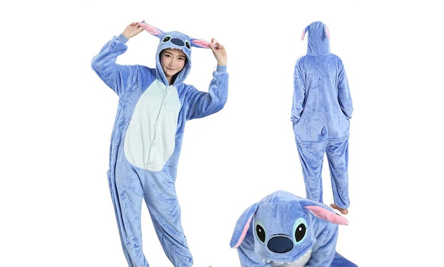 Image 4: Lilo and Stitch Inspired Matching Flannel Onesie