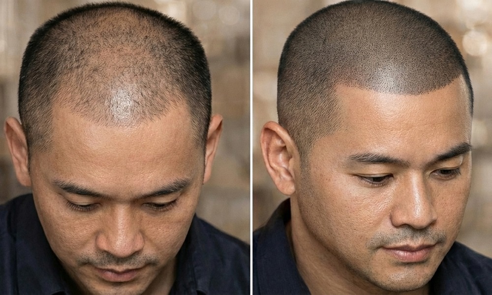 Get the Three Sessions of Scalp Micropigmentation Hair-Loss Treatment