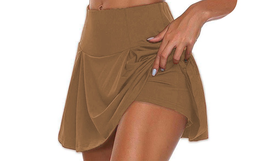 Image 7: One or Two Women's High-Waist Active Short Skirts