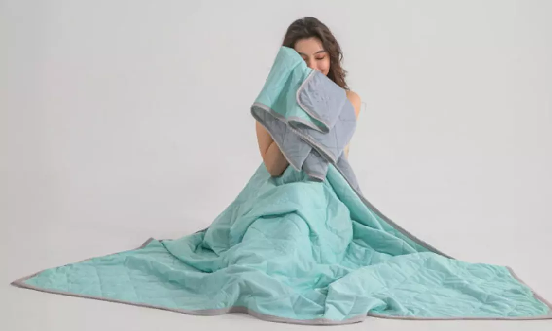 Solid Colour-Design Printed Summer Cool Quilt