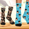 Image 2: Custom Photo Socks from Justyling — Perfect Graduation Gift (Up to 81% Off)